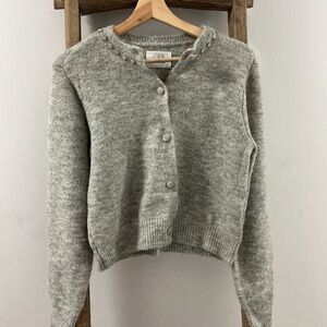 Zara Heather Gray Women's Cardigan